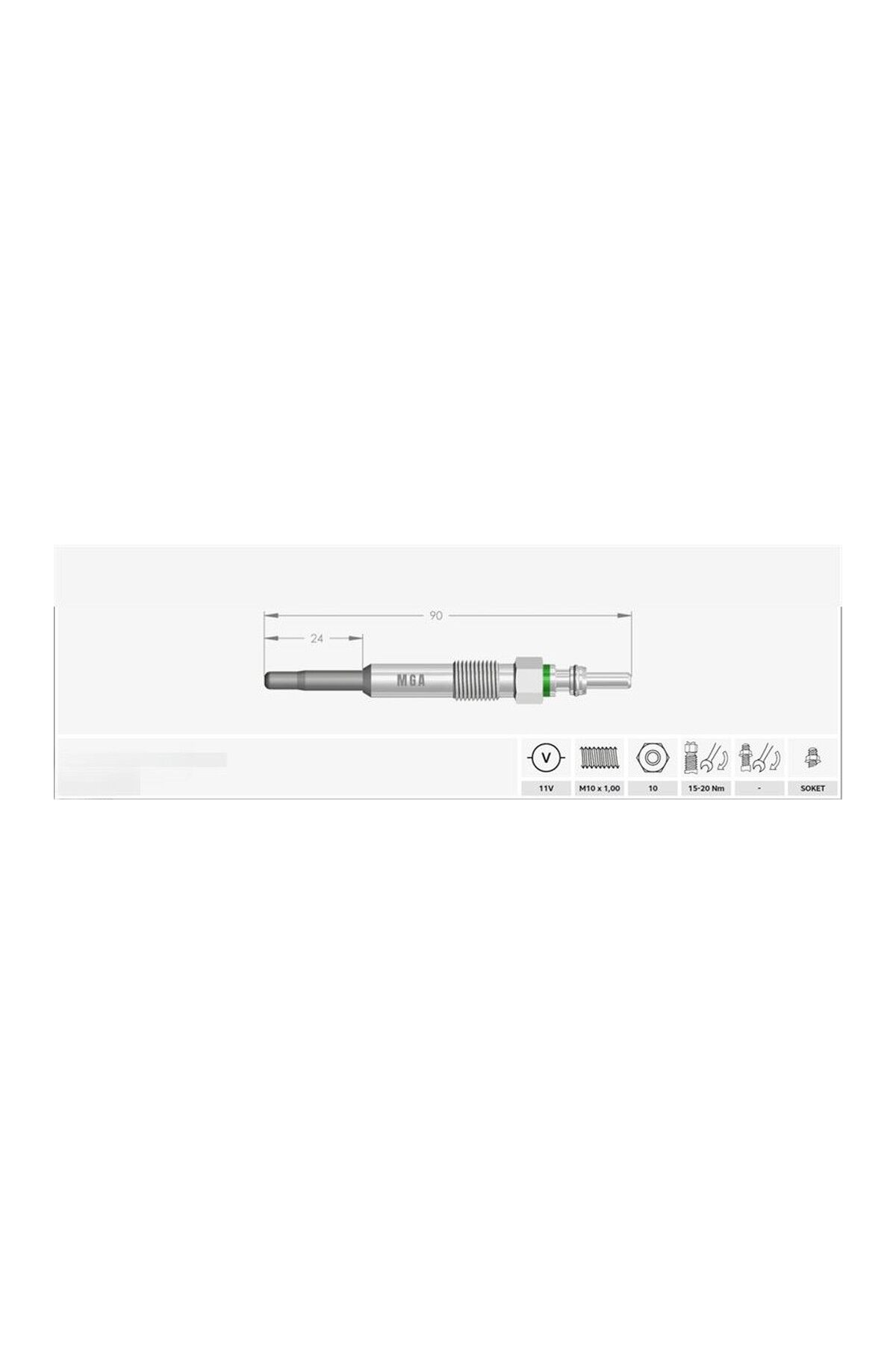 Kızdırma Bujisi 4'lü Set MGA 10037 Renault Clio / Megane / Kangoo