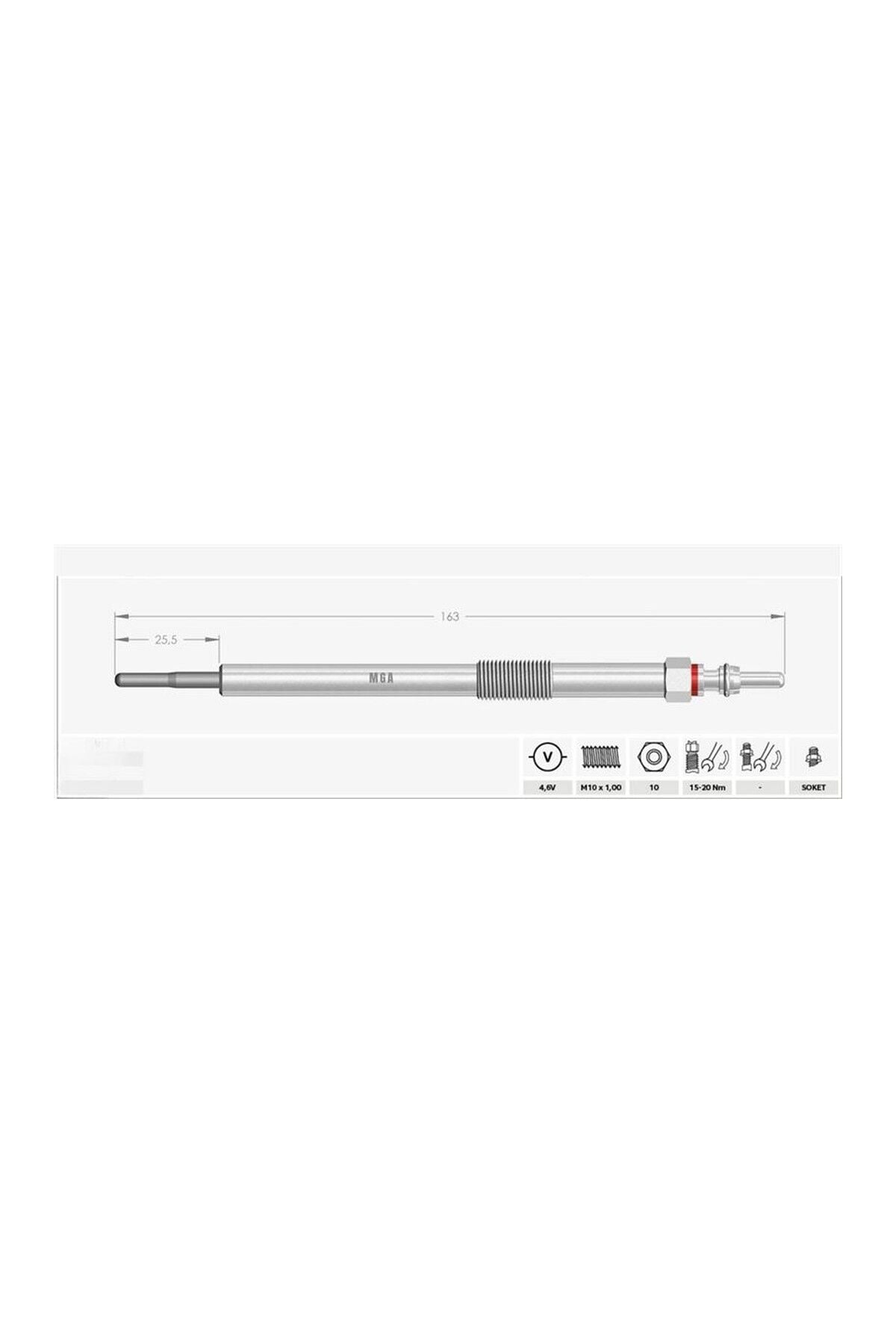 Kızdırma Bujisi 4'lü Set MGA 10176 Renault Master III OEM 8200561251