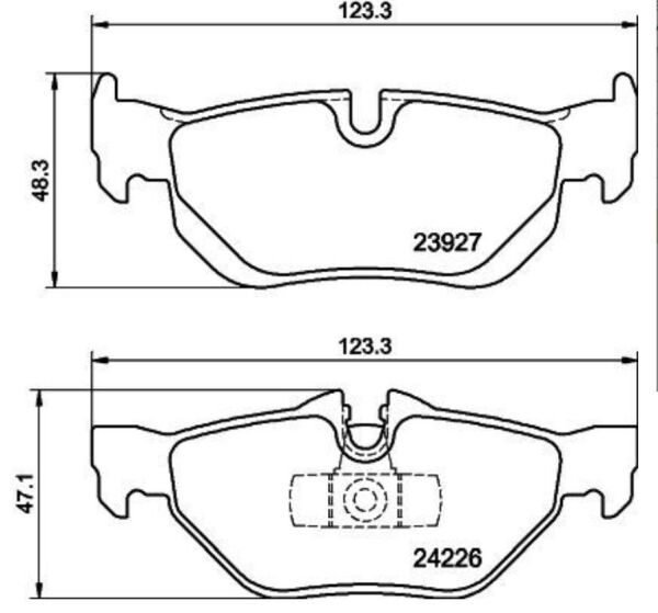 FREN BALATA ARKA BMW E81-E82-E87-E90-E91-E92-E93-F30-F35-E84
