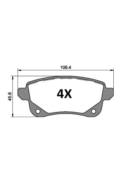 Arka Fren Balatası MGA 55670 Renault Megane IV 2016+ / Scenic III 2009-2016 / Talisman 2015-2022