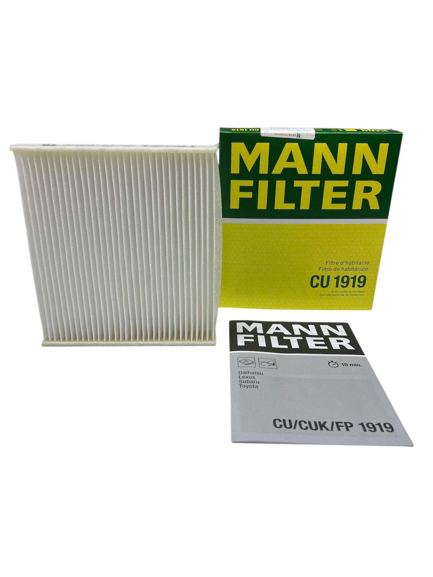 POLEN FİLTRESİ / TOYOTA COROLLA -  AURIS 07-11 / MANNCU1919