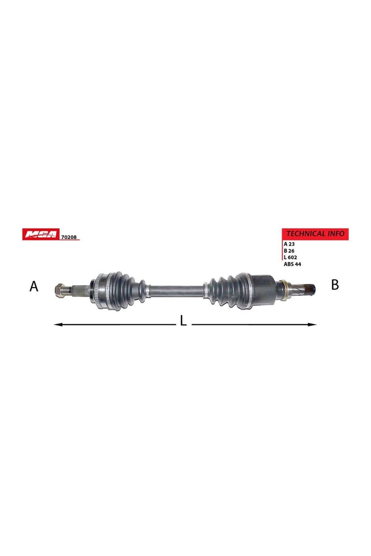 Sol Aks Komple MGA 70208 Renault Symbol / Thalia 2008-2012