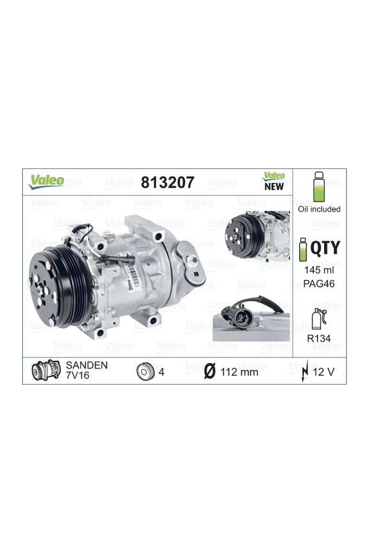Kompresör Valeo 813207 Fiat Ducato 2006-2014