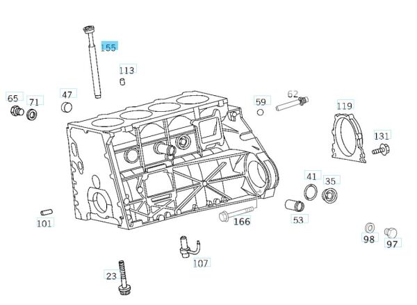 Yağ Dönüş Borusu Mercedes-Benz A6110180030 Sprinter 2006-2014 / Vito W639 2003-2011