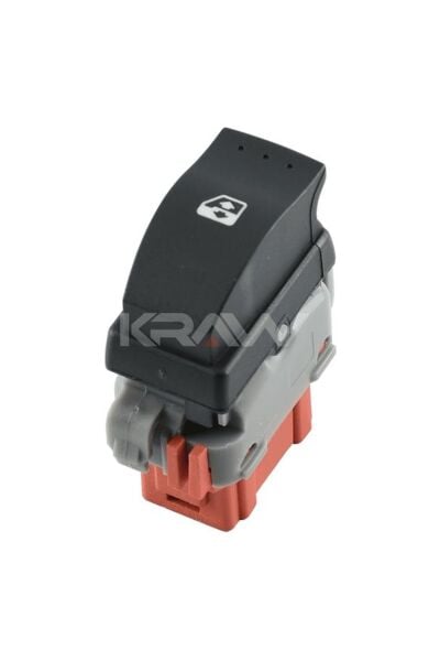 Sol Cam Açma Kapama Anahtarı Tekli Kırmızı 6 Fiş Krawan 716 Renault Master II