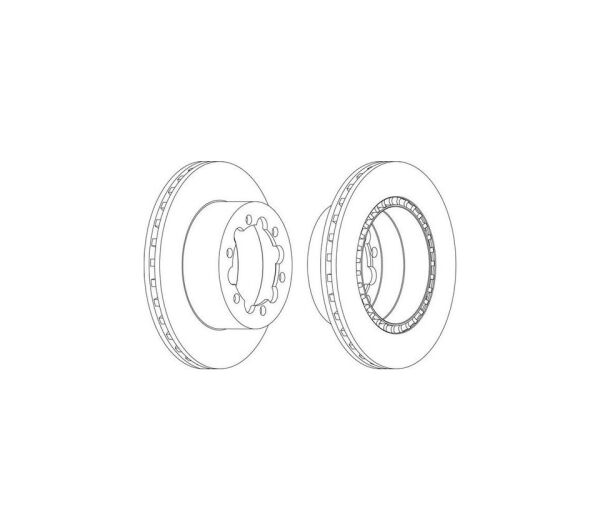 Arka Fren Diski Çift Teker Ferodo FCR312A Sprinter / Crafter 2006-2018 OEM 9064230112