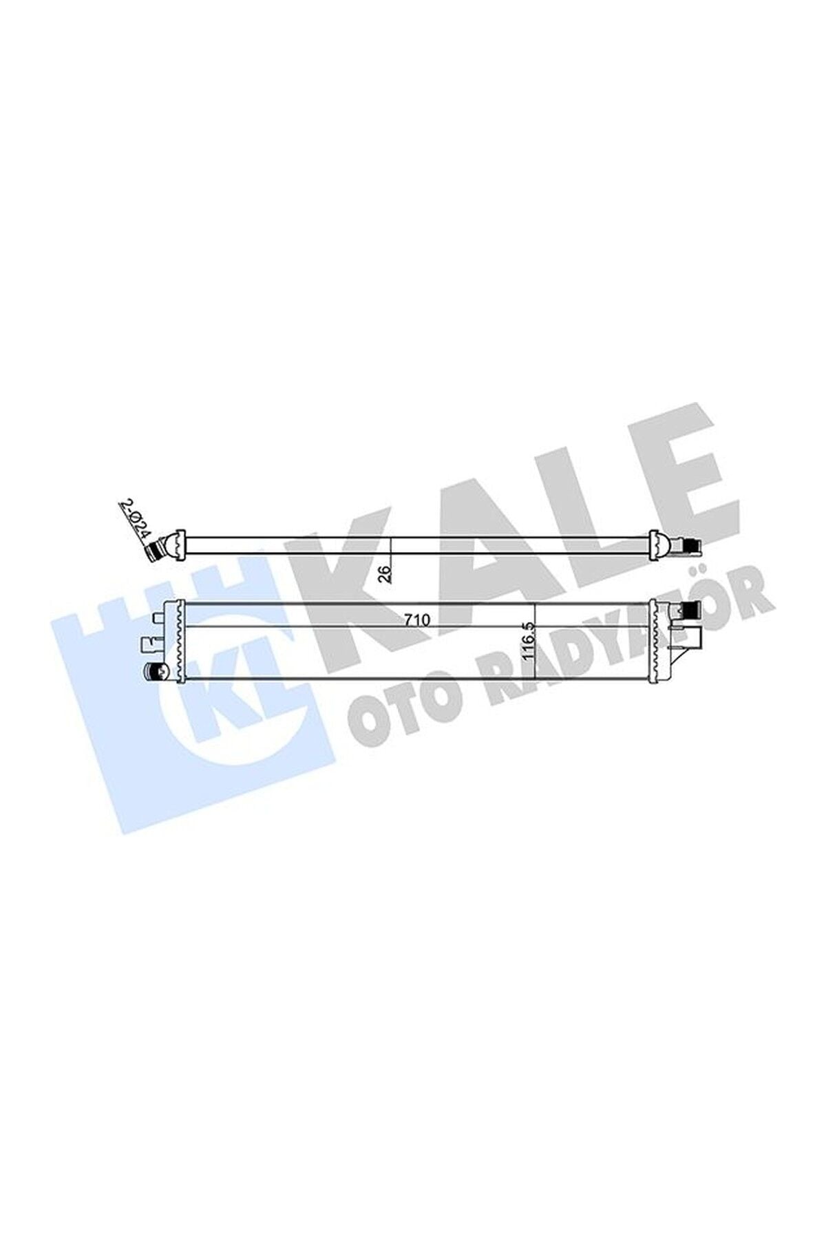Ek Turbosu İnce Radyatör Kale 352365 Renault Master III OEM 214C10001R