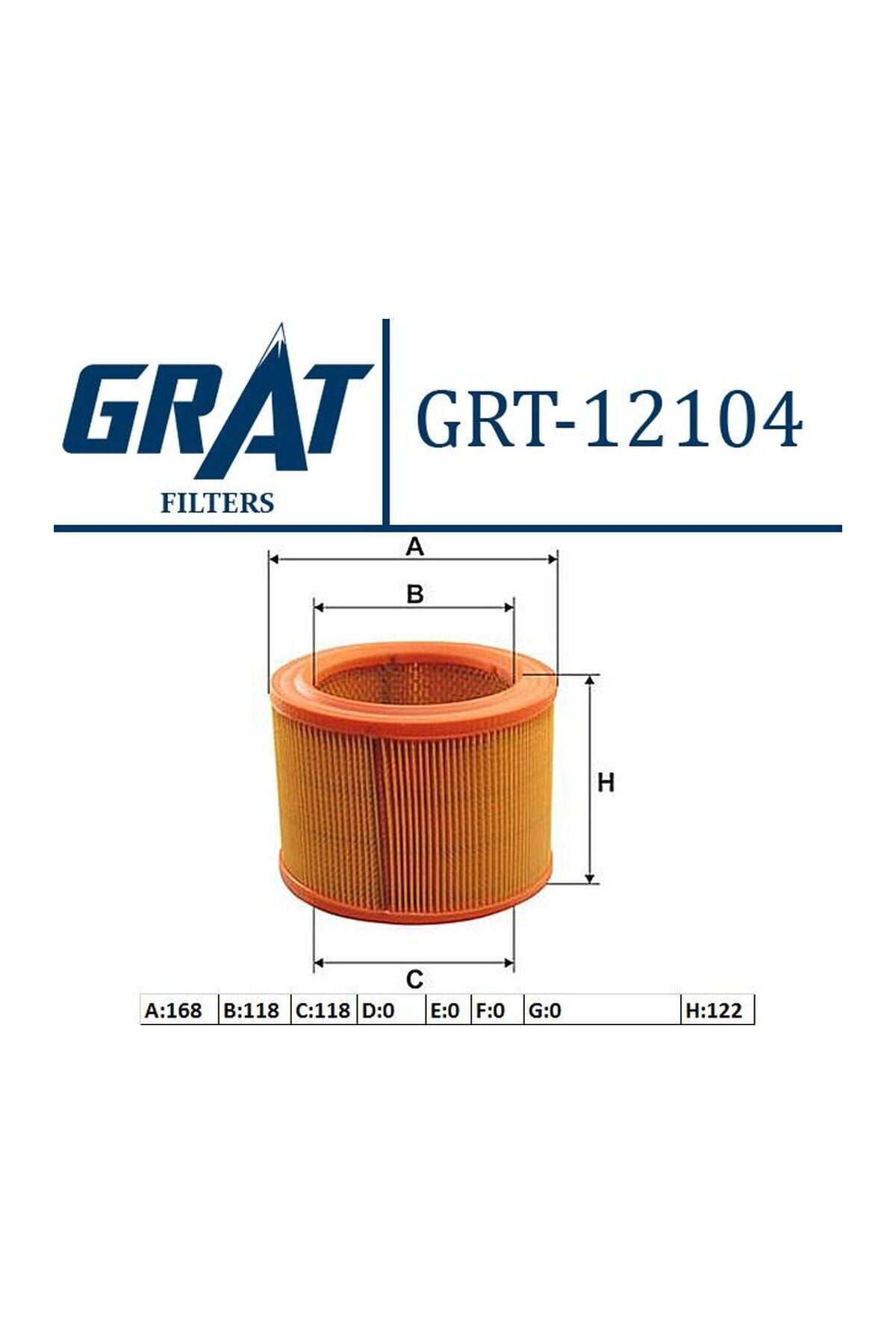 Hava Filtresi GRAT 12104 Peugeot Partner