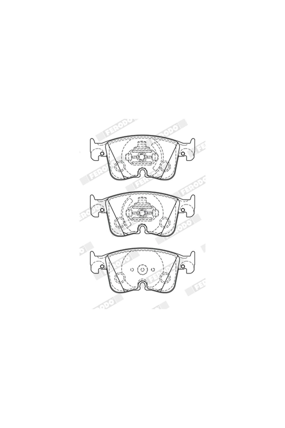 Ön Balata Kablolu Ferodo FDB5349 Volkswagen Golf 2020+ / Audi A3 2020+ / Skoda Octavia 2020+ OEM 5WA698151N