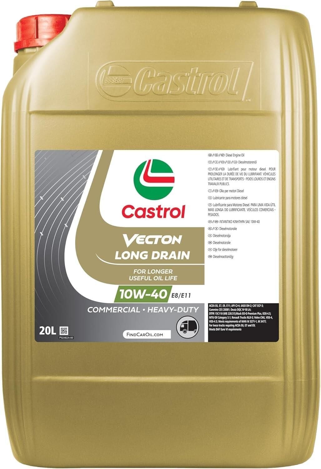 Motor Yağı Castrol 10W-40 20 L 10W40-20LTVECT