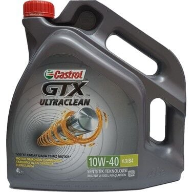 Motor Yağı Castrol GTX Ultra Clean 10W-40 A3B4 4 L 10W40-4LTGTX