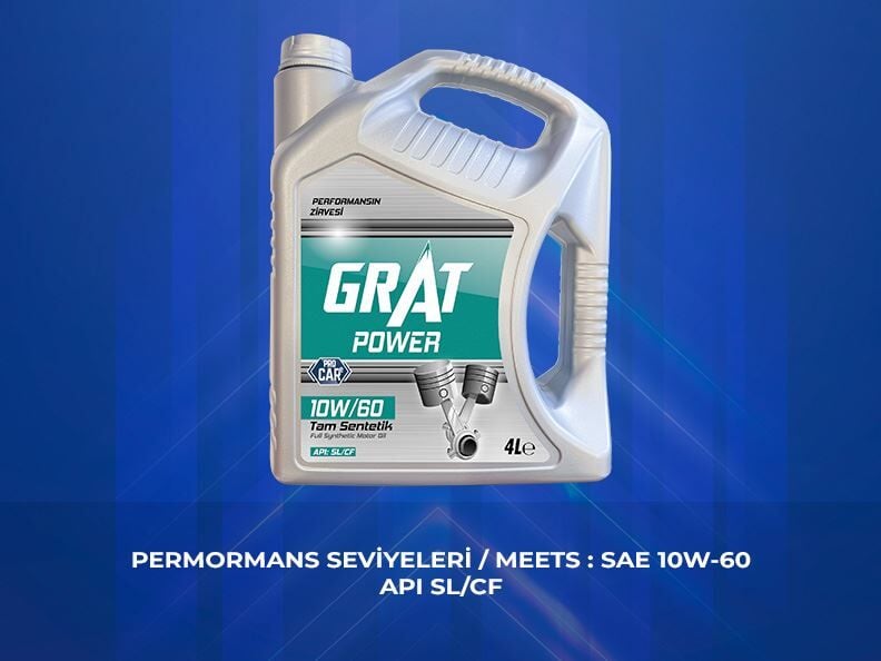 Motor Yağı GRAT 10W-60 API SL/CF 4 L 610604