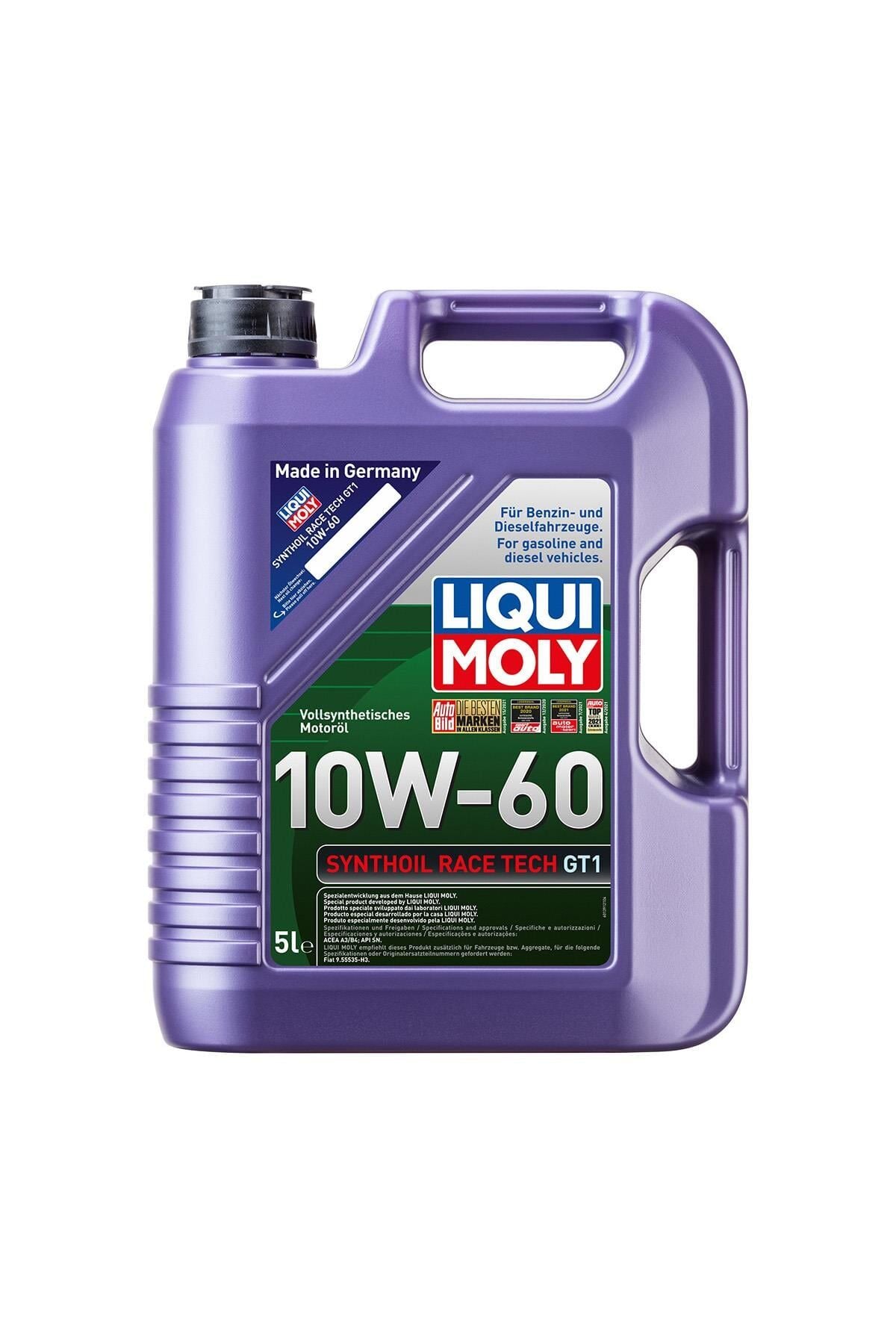 Motor Yağı Liquimoly Synthoil Race Tech GT1 10W-60 5 L LQM-8909