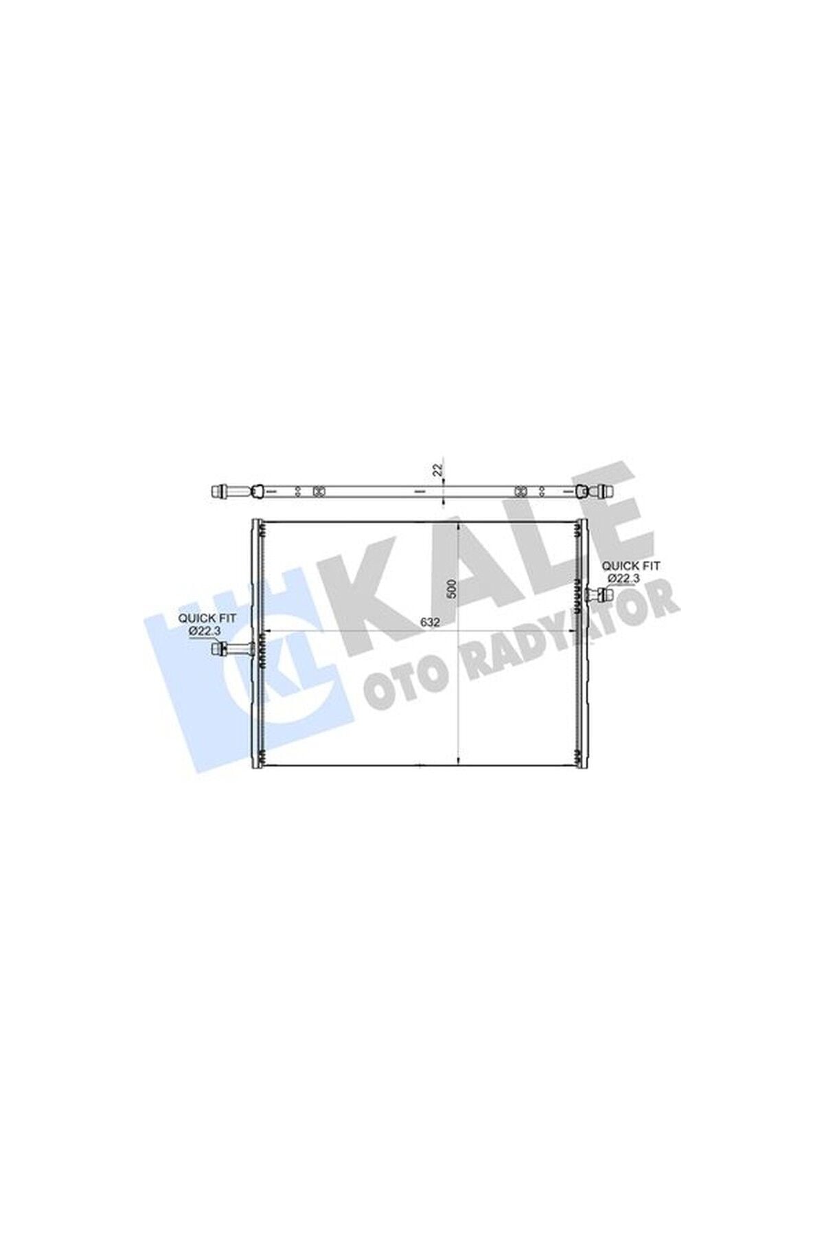 Su Radyatörü Öndeki Kale 364345 Mercedes-Benz Sprinter W907 W910 OEM A9075001300