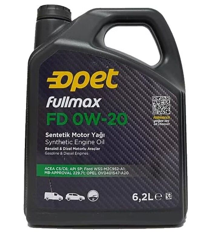 Motor Yağı OPET 0W-20 6,2 L 0W20-6.2LT