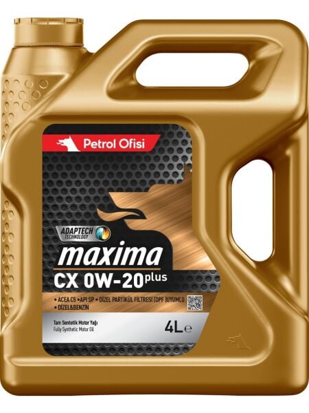 Motor Yağı Petrol Ofi̇si̇ Maxima 0W-20 4 L P.OFIS0W20-4LTCX