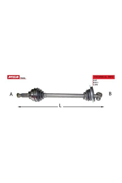 Sol Aks Komple MGA 70242 Opel Vivaro / Renault Trafic II 2001-2006