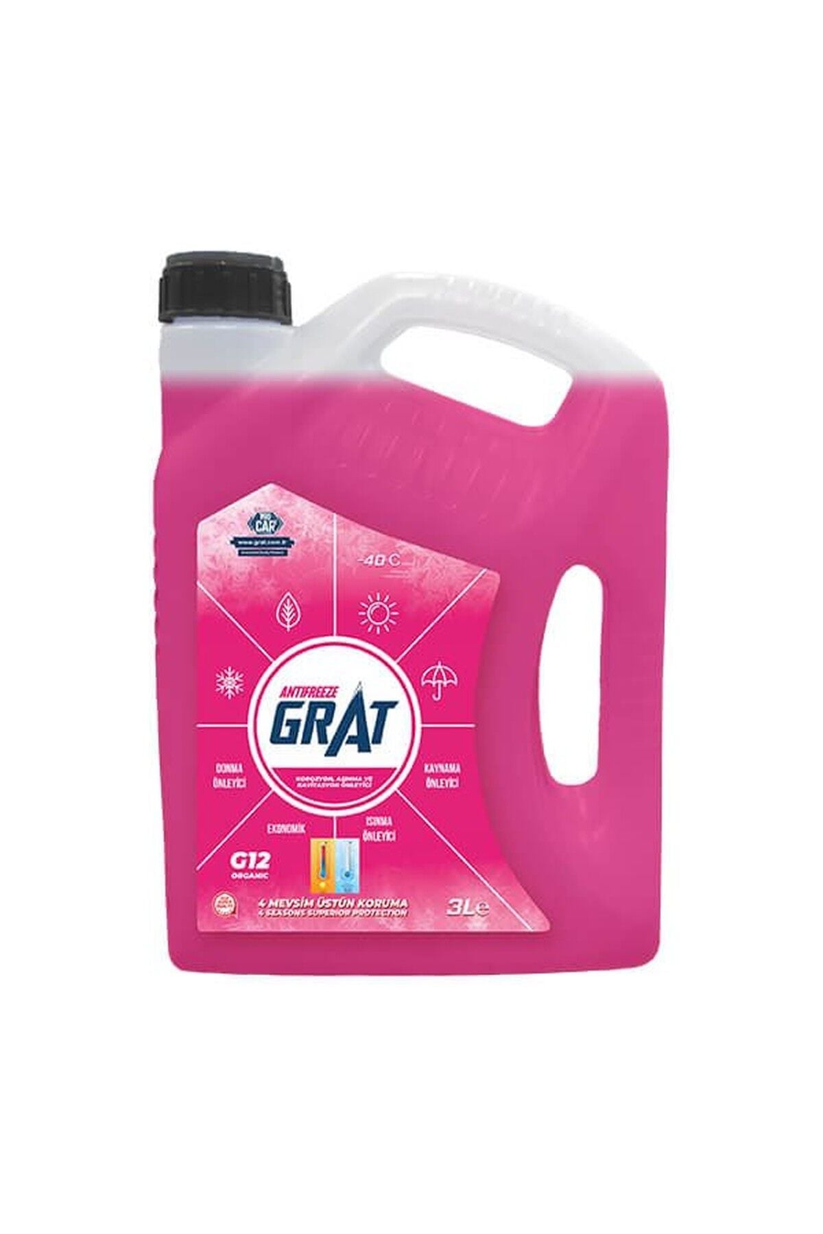 Kırmızı Antifriz Organik 3 L Eco Süper GRAT 821205