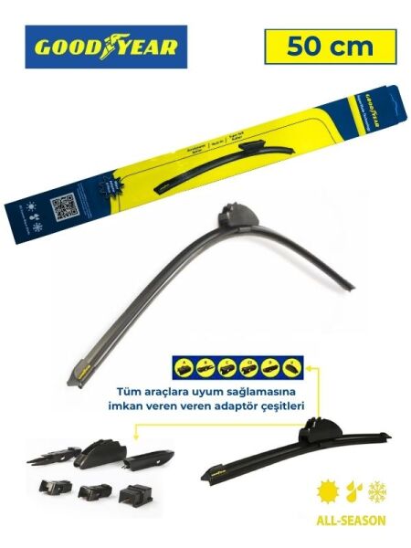 AERODYNAMİC CAM SİLECEĞİ 8 APARATLI UNIVERSAL 50 CM