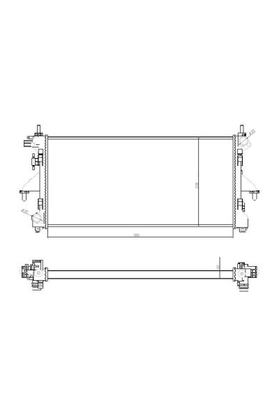 Su Radyatörü MGA 80107 Fiat Ducato III / Peugeot Boxer / Citroën Jumper 2006-2014 OEM 1362308080