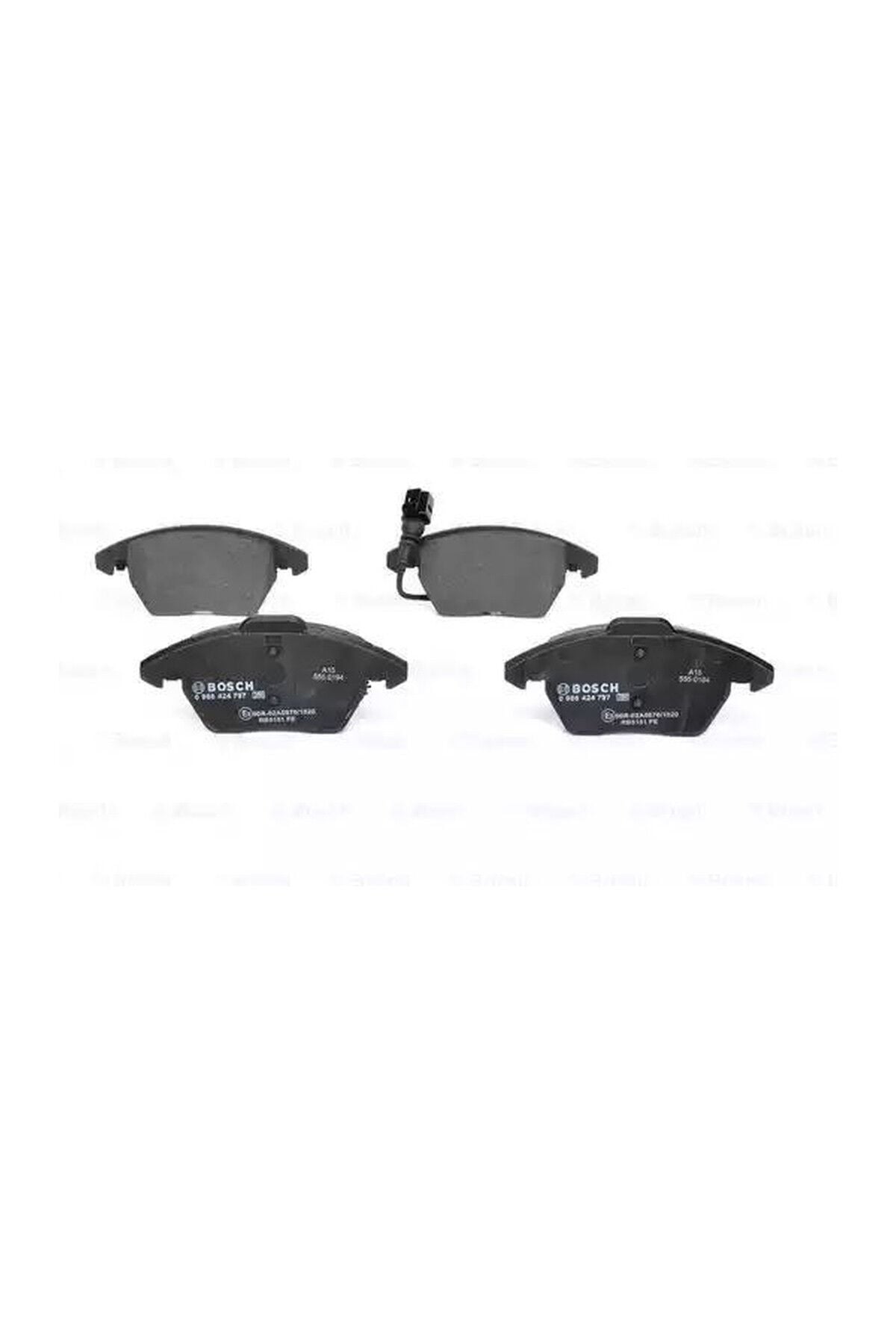 Ön Balata Kablolu Bosch 0986424797 Volkswagen Caddy 2004-2015 / Golf 2004-2014 / Passat 2006-2011 OEM 3C0698151D