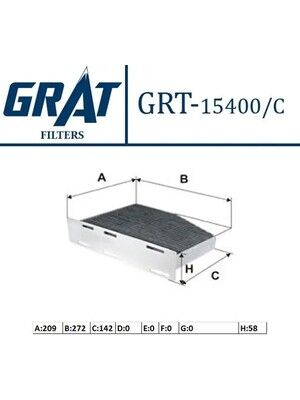 Polen Filtresi Karbonlu GRAT 15400C/BX Golf / Jetta / Passat OEM 1K1819653B