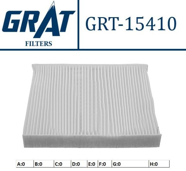 Polen Filtresi Karbonlu GRAT 15410/C Polo / Fabia / Ibiza OEM 6R0819653