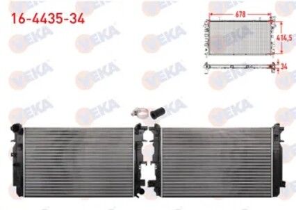 Radyatör Veka 16443534 Sprinter 2006-2018 / 2018+ 651 Motor Crafter 2006-2018 OEM 9065000202