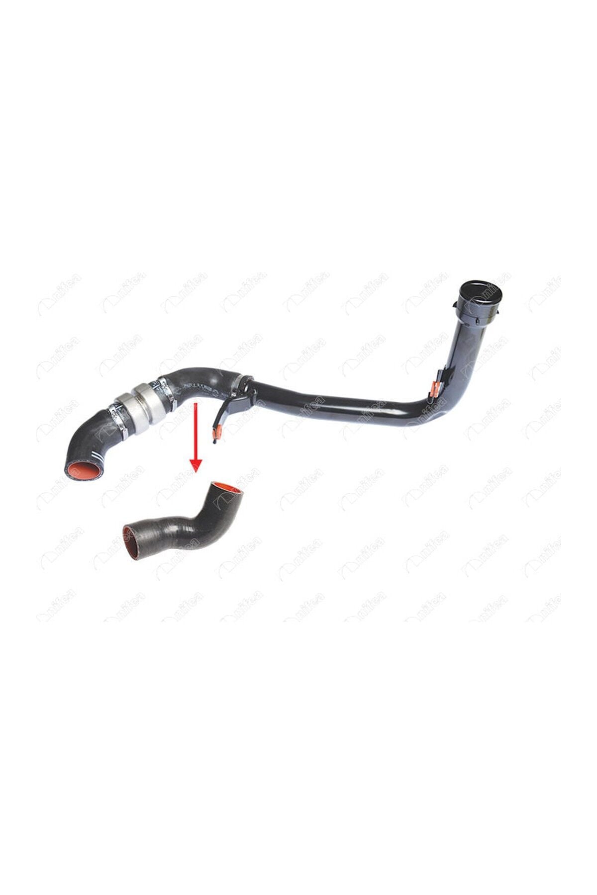 Orta Turbo İntercooler Hortumu Küçük Nifea 14871 Peugeot Boxer III / Citroën Jumper III / Fiat Ducato III