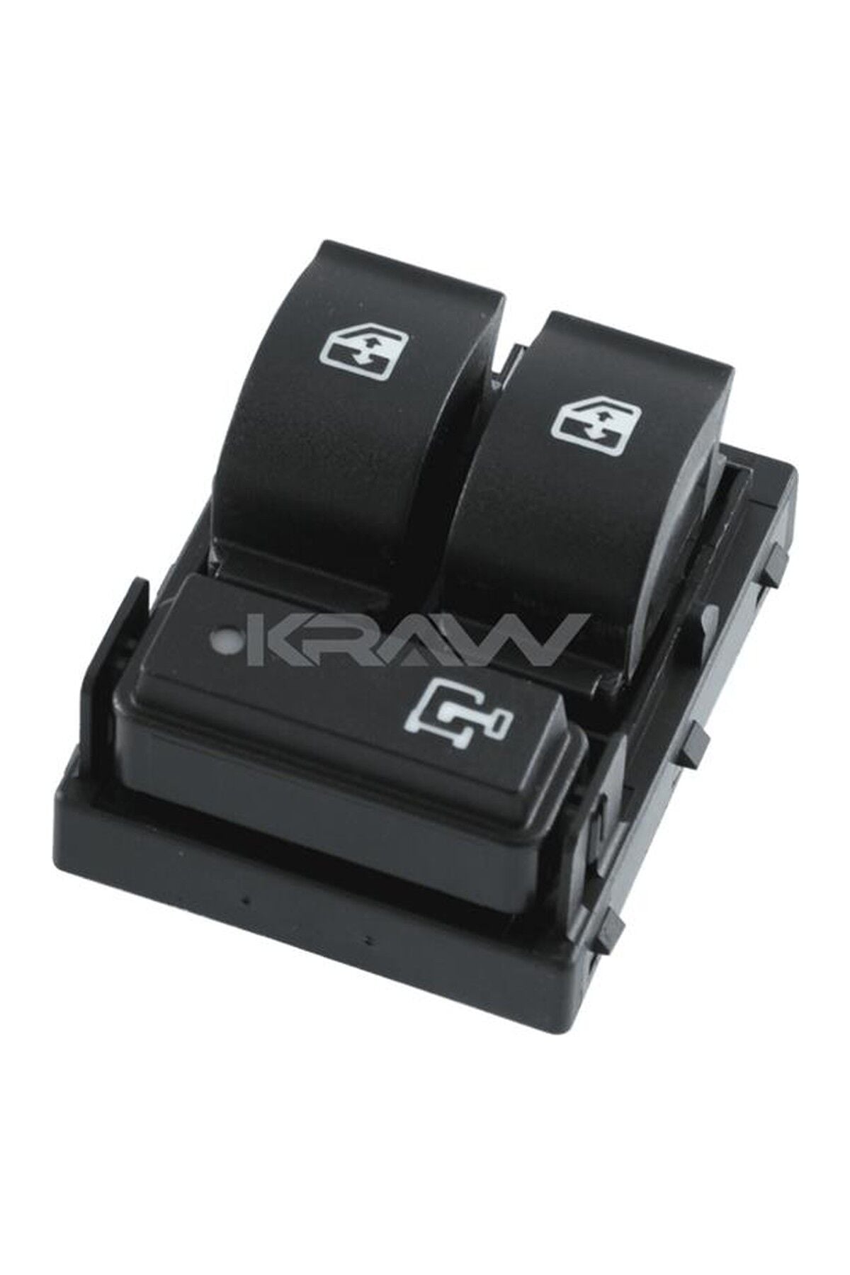 Sol Cam Açma Kumanda Düğmesi Çerçevesiz Yeşil Krawan 238B Peugeot Boxer / Citroën Jumper / Fiat Ducato