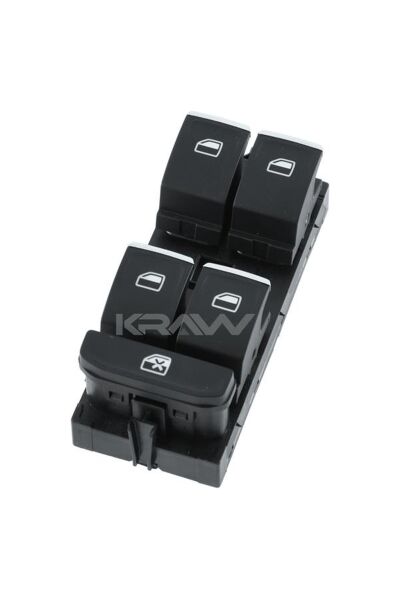 Cam Açma Düğmesi Dörtlü Krom Krawan 420 Volkswagen Golf / Passat / Skoda Octavia OEM 5G0959857C