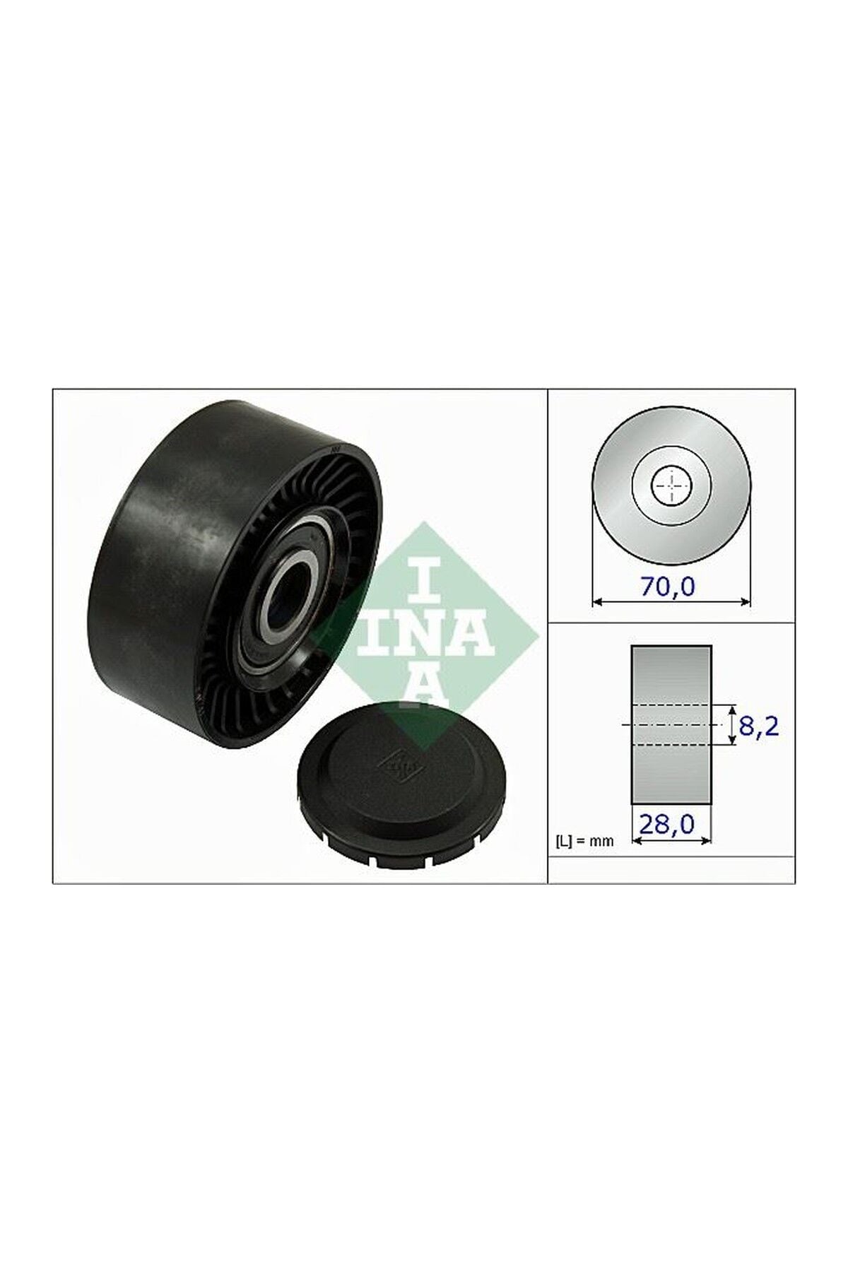 Alternatör Gergi Rulmanı INA 532046810 Volkswagen Crafter / Multivan V / Transporter T5 2010