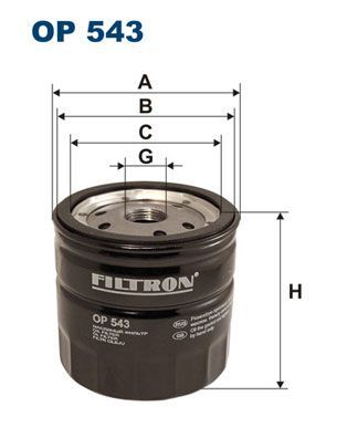 Yağ Filtresi Filtron OP543 Transit / Focus