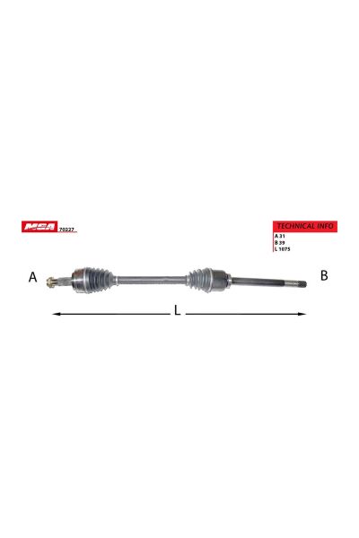 Ön Sağ Aks MGA 70227 Renault Master III 2010+ OEM 391005187R