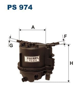 Yakıt Filtresi Filtron PS974 Peugeot 307 / Fiesta 1.4 OEM 2S6Q 9155