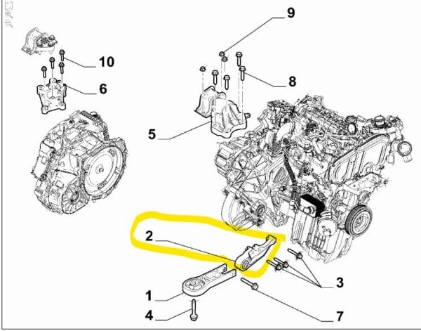 Şanzıman Takozu Braketi OPAR 46857612 Fiat Ducato 2021-2024