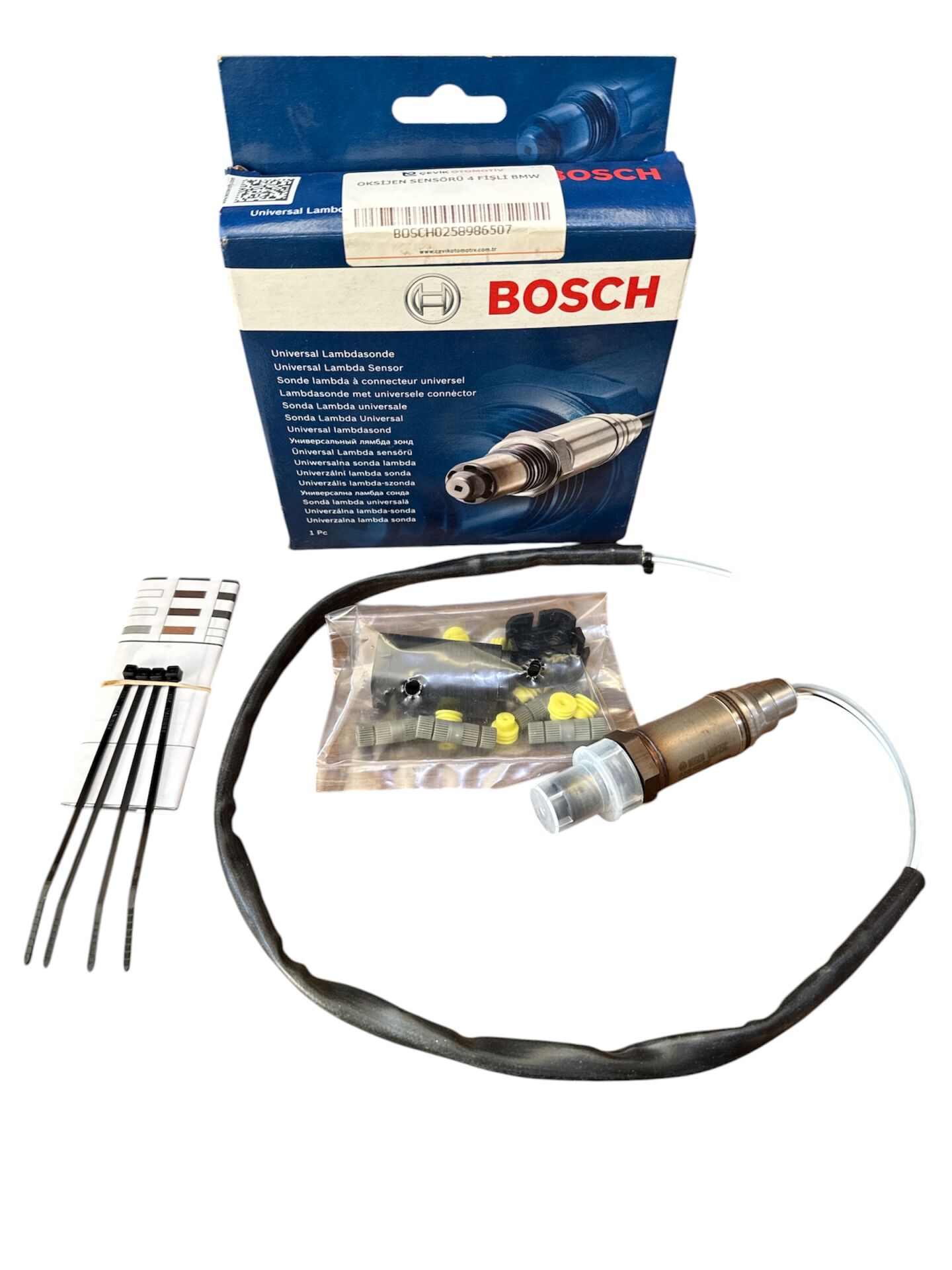 Oksijen Sensörü 4 Fişli Bosch 0258986507 BMW E83 E87 E90 N45 N46 OEM 11787530285
