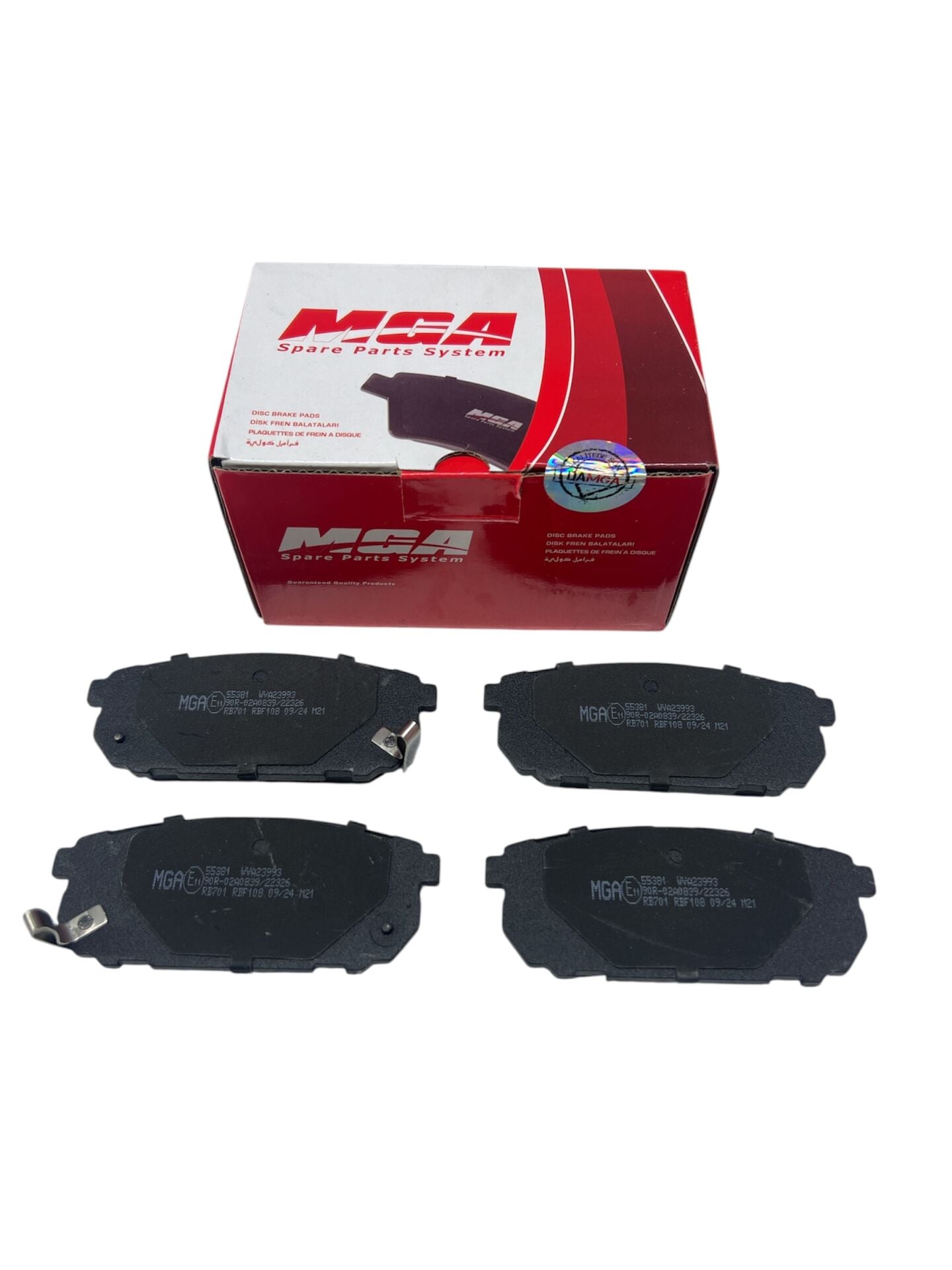 Arka Fren Balatası MGA 55381 Kia Sorento 2002-2010 OEM 701509