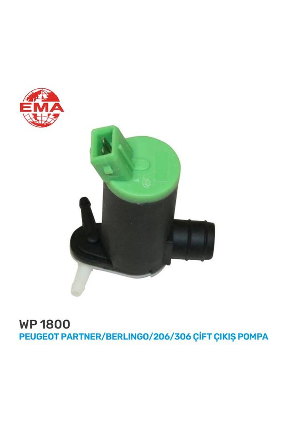 Cam Su Fiskiye Pompası Çift Çıkış EMA WP1800 Peugeot Partner / Citroën Berlingo / Peugeot 206