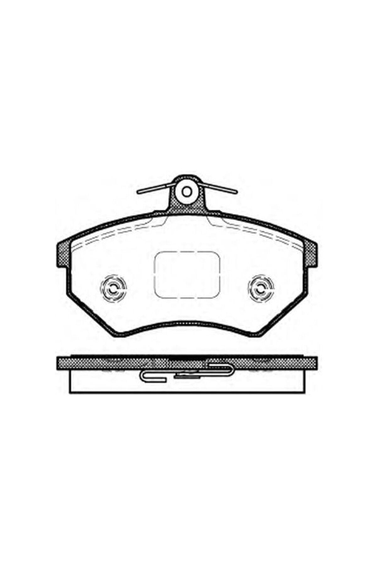 Ön Balata MGA 55203 Volkswagen Caddy 1996-2003 / Golf 1990-1998 / Jetta 1988-1992 OEM 1HM698151A