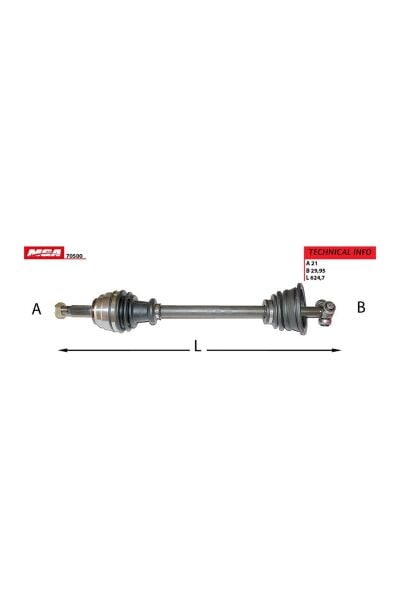 Sol Aks Komple MGA 70500 Renault Clio II / Kangoo / Symbol