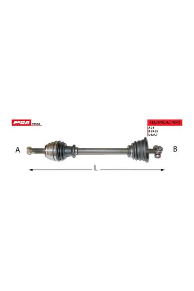 Sol Aks Komple MGA 70500 Renault Clio II / Kangoo / Symbol