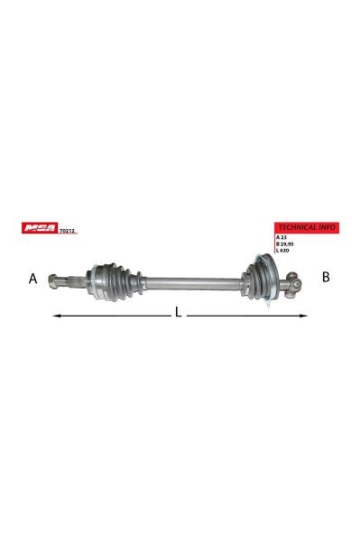 Sol Aks Komple ABS'li Kalın Freze MGA 70212 Renault Kangoo 2001-2021