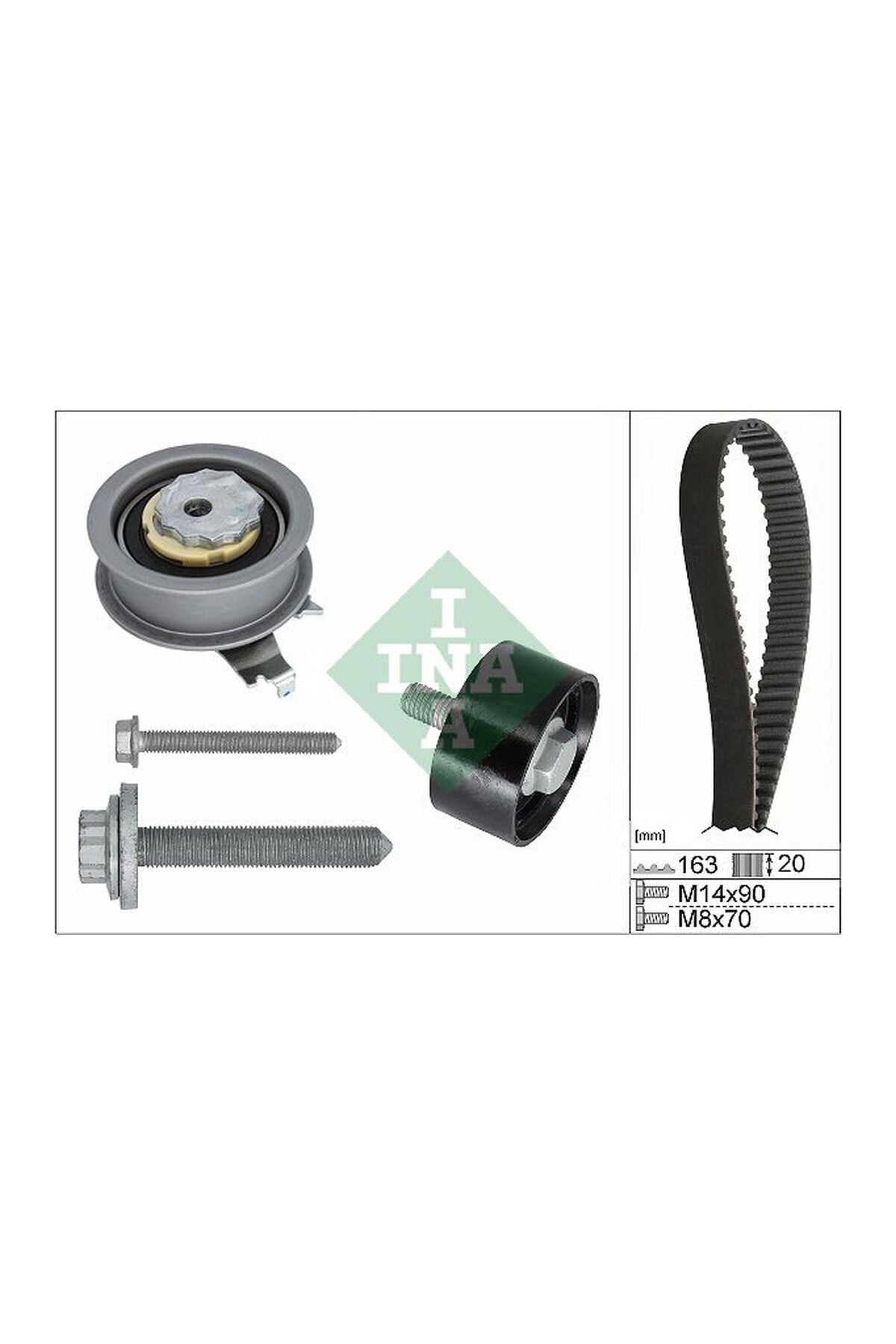 Triger Seti INA 530071110 Volkswagen Golf / Passat / Skoda Octavia 2019+ OEM 04E198119