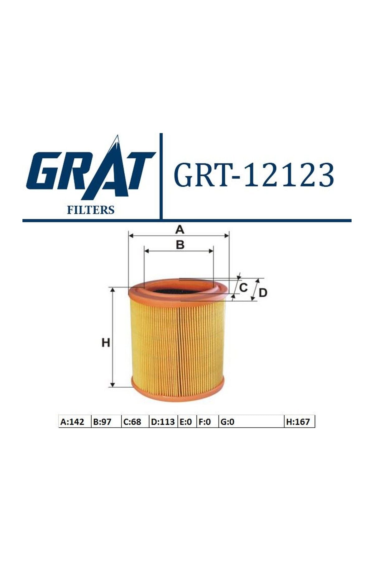 Hava Filtresi GRAT 12123 Peugeot 106 / 306 / Partner