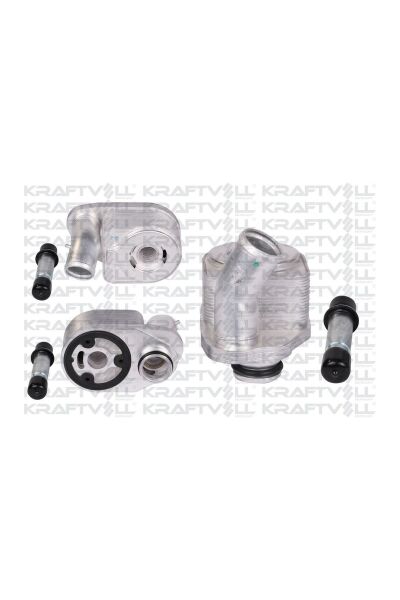 Yağ Soğutucusu Komple İnce Tip Borulu Kraftvoll KVOLL08090150 Fiat Ducato III / Iveco Daily 2006+ / Karsan Jest 2007+