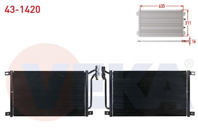 KLİMA RADYATÖRÜ / BMW E46-E83 / 64538377648-431420-8377648