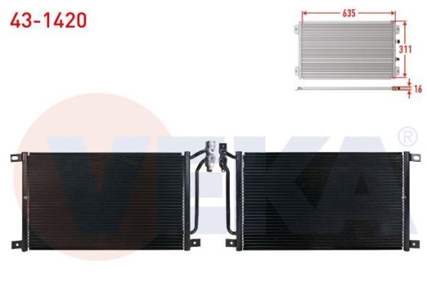 KLİMA RADYATÖRÜ / BMW E46-E83 / 64538377648-431420-8377648