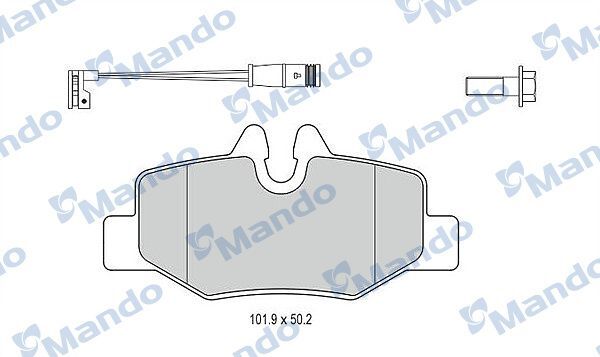 Fren Balatası Mando MBF015209 Vito W639 2003-2014 OEM 0004216210