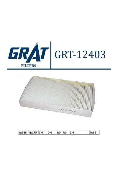 Polen Filtresi GRAT 12403 Peugeot 307 / Citroën C2 / C3